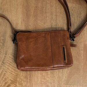 Spikes & Sparrow Brown Leather Crossbody Bag